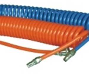 Nylon coiled pneumatic tubing